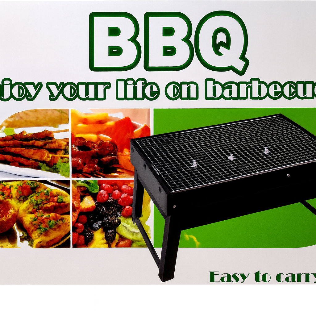 Portable Rectangular BBQ Grill 43x30