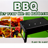 Portable Rectangular BBQ Grill 43x30