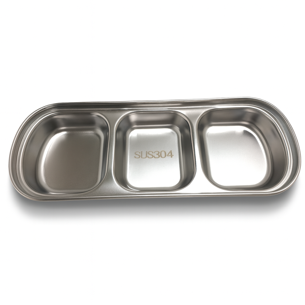 S/S Triple Sauce Dish