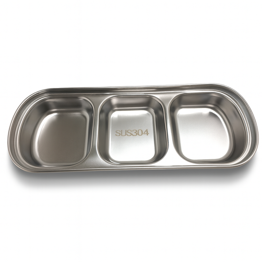 S/S Triple Sauce Dish
