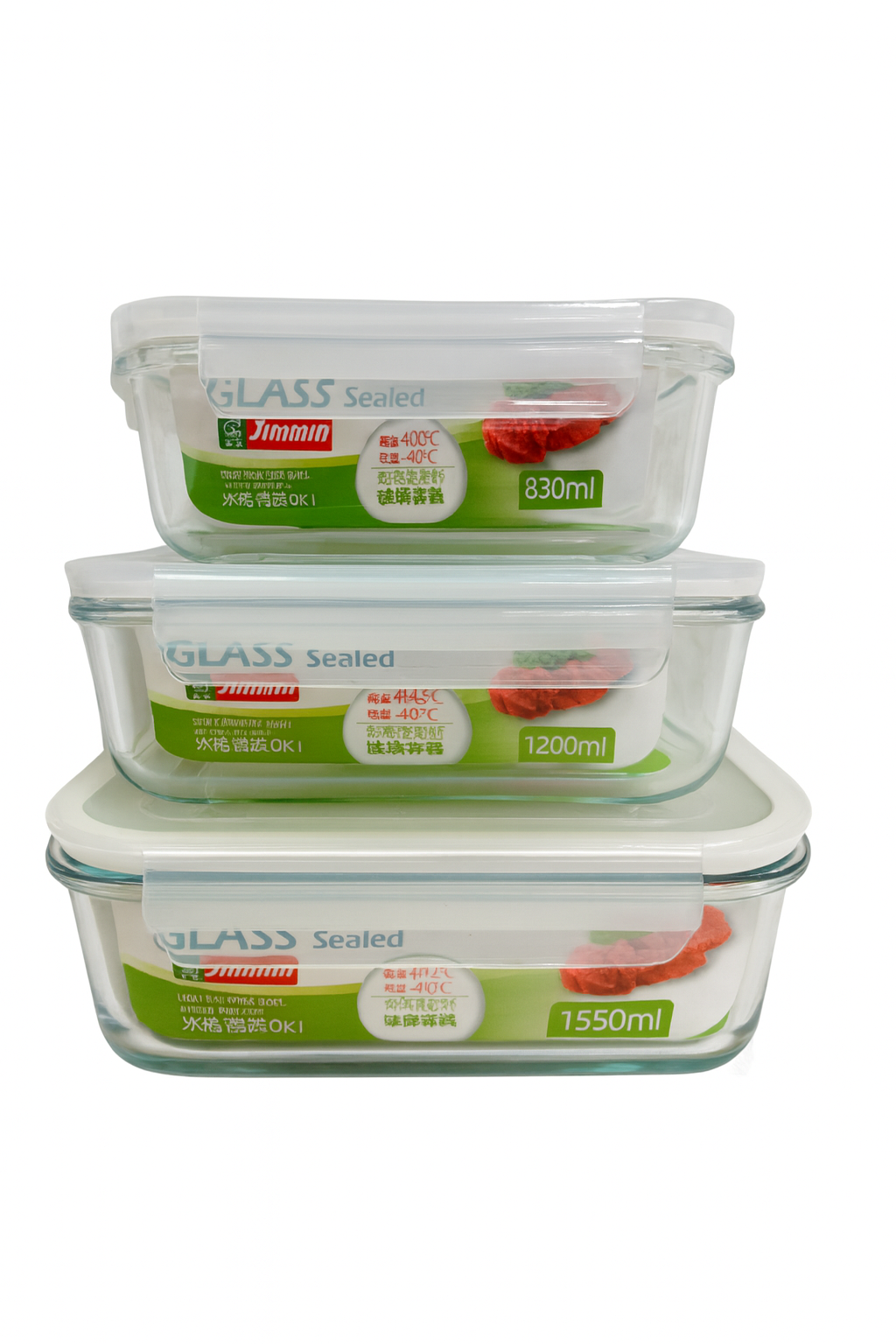 Rectangle Glass Lock 1040ml