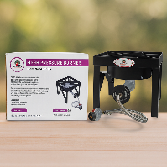 Propane High Pressure Cast Iron Low Leg Burner (Square)