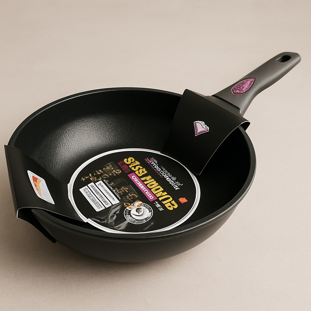 30cm Super diamond IH Wok Pan (10p)