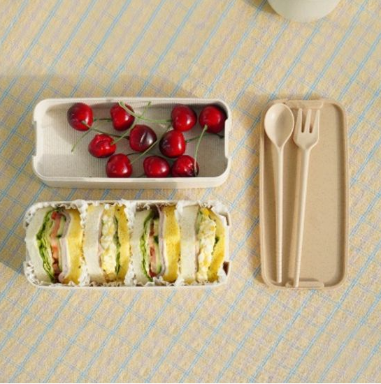 에코슬림런치박스 2단 19x8x9cm Eco Slim Lunch Box (30p)