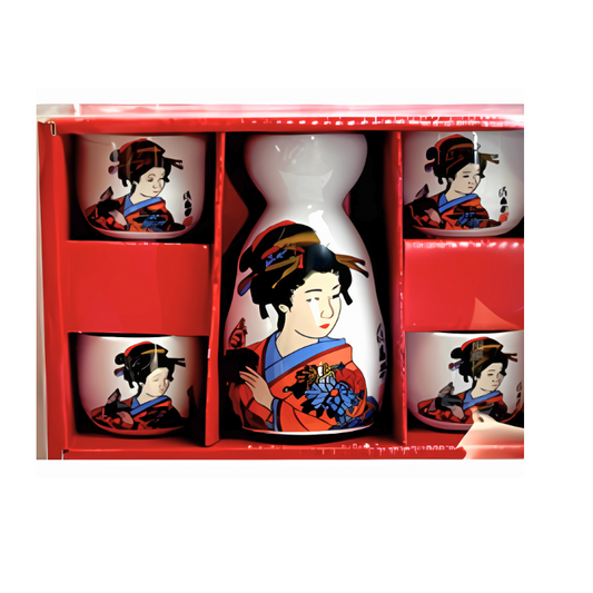 Bamboo Sake Set (5p)
