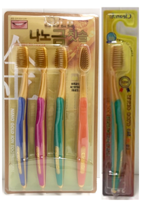 Gold Toothbrush 4P