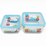 Rectangle Air tight Plastic Container 0.8L (5p)