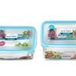 Rectangle Air tight Plastic Container 1L (15p)