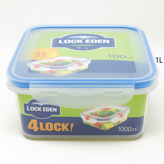 1L Air tight Plastic Container (10p)