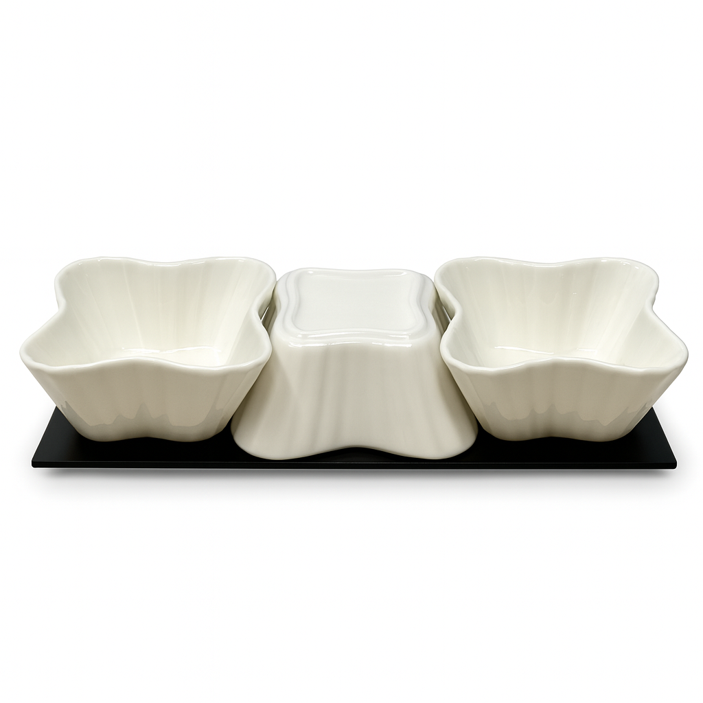 3p set Sauce Dish (Wave) (32p)