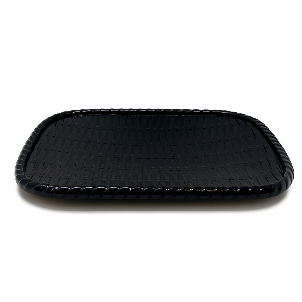 Japanese Fried Food Plate (Black) (3p/48)