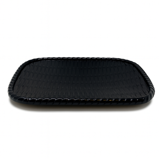 Japanese Fried Food Plate (Black) (3p/48)