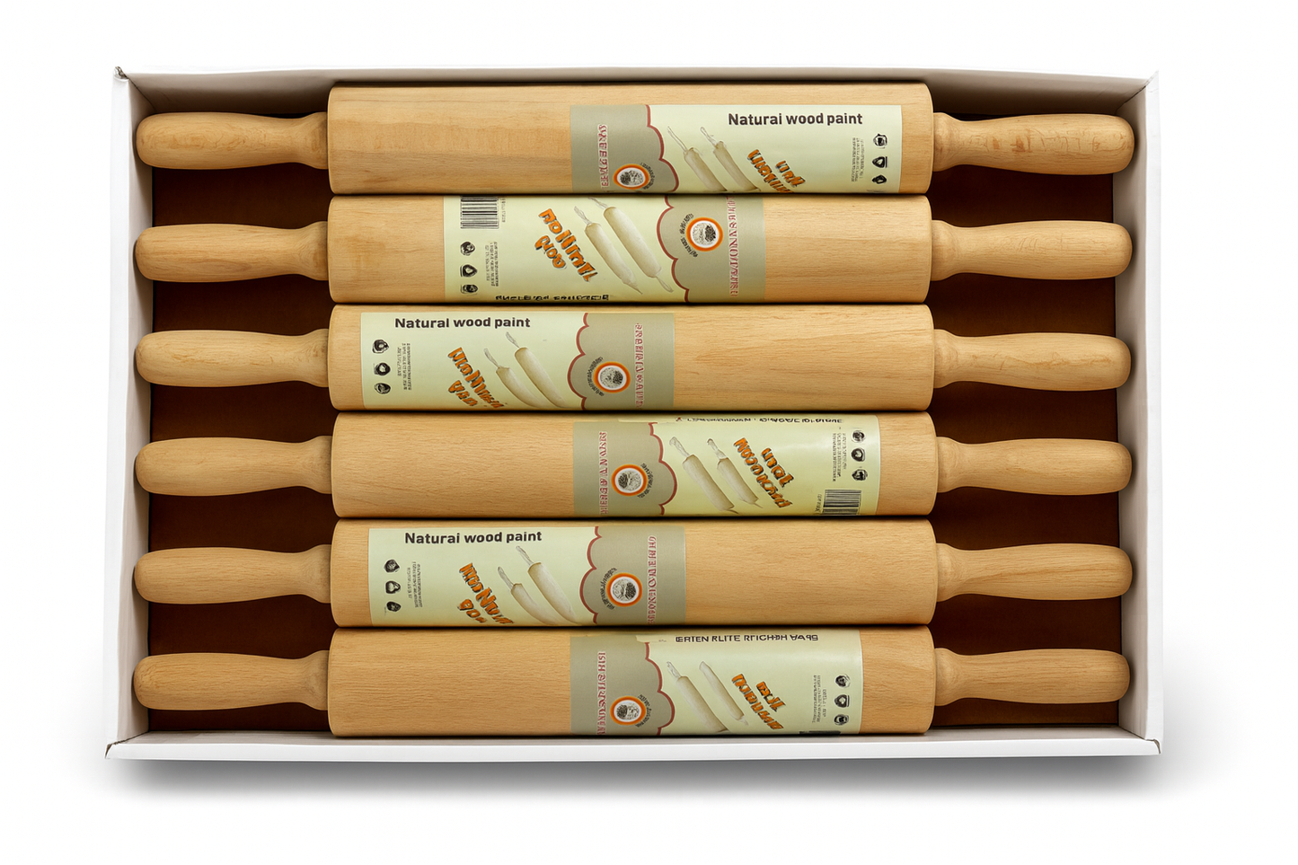 Wooden Rolling Pin (6p)