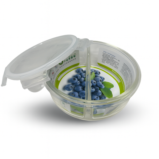 800ml Circle Double Glass Lock