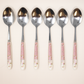 Small Rose Porcelain Spoon 6p set