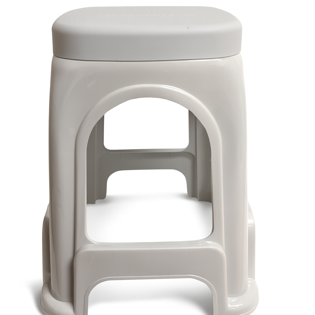 Square ABS Plastic High Stool