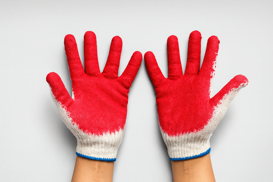 Cotton Work Gloves (Red)