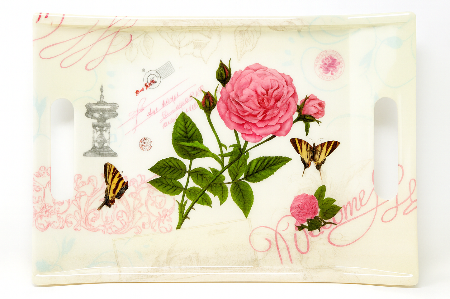 40cm Rectangular Tray with Handle (4214)