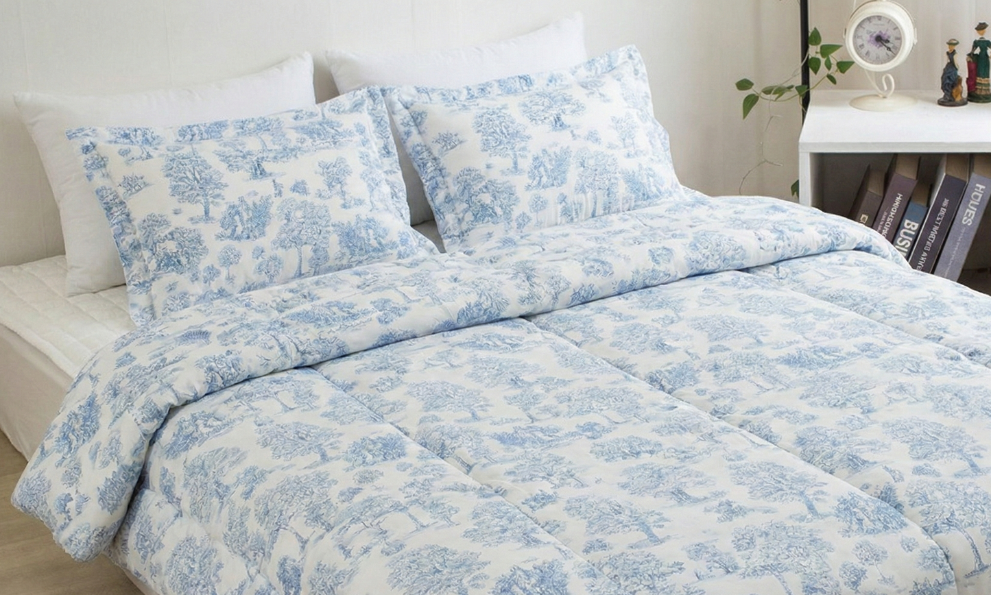 Comforter Blanket Set (Dior*) (queen) (4p)