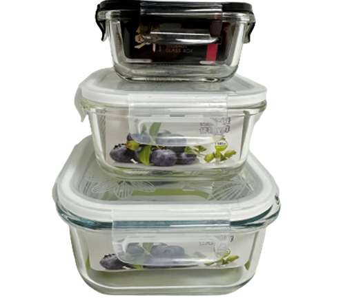 Glass Lock Square 800ml