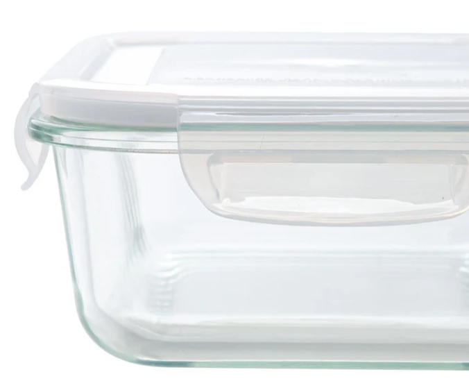 1040ml Rectangle Glass Lock (18p)