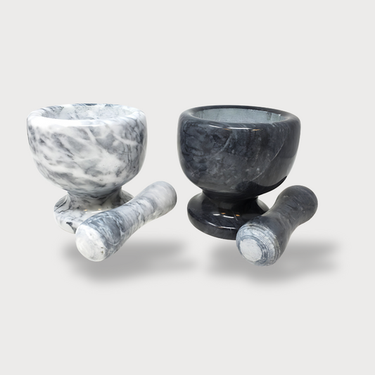13Cm Stone Mortar White 8P