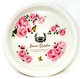 Circular Tray (Flower Garden) 41cm